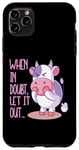 Coque pour iPhone 11 Pro Max When In Doubt Let It Out Funny Farting Cute Cow Pet