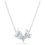 Swarovski smykke Lilia necklace Butterfly, Blue, Rhodium plated - 5662181