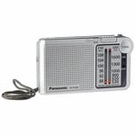 Transistoriradio Panasonic RF-P150DEG-S Hopeinen AM/FM