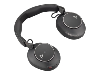 Poly Voyager Surround 80 UC - Voyager Surround 80 series - headset - fullstorlek - Bluetooth - trådlös - aktiv brusradering - USB-C via Bluetooth-adapter - svart - Certifierad för Microsoft Teams Open Office