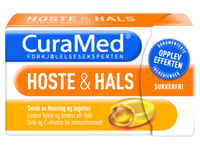 Curamed Hoste & Hals Honning Ingefær, 16 pastiller