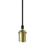 Xanlite Lampe suspension - Suspension ampoule - fil Électrique pour suspension - Ampoule prise electrique - Suspension Aiguille en laiton - Couleur dorée - COSDEAIL SDVEL