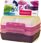Tefal Variabolo Set of 3 Lunchboxes with Interchangeable Lids and Bases Pink