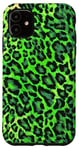 Coque pour iPhone 11 Imprimé léopard vert, motif animal unique inspiré de la jungle