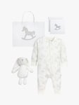 The Little Tailor Baby Sleepsuit and Bunny Gift Set