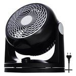 Woozoo, Ventilateur de table silencieux, puissant & portable, 23m², Portée 12m, Oscillation, Inclinaison verticale, Chambre - Woozoo PCF-HD18 - Noir