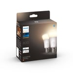 Philips Hue LED-Smart lampa White, E27, 2700K, 9W / 800 lm 2 st