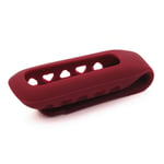 Silicone Replacement Clip Belt Holder Skin Case Cover for Fitbit One Activity Tracker - Dark Red