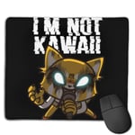 Aggretsuko Im Not Kawaii Customized Designs Non-Slip Rubber Base Gaming Mouse Pads for Mac,22cm×18cm， Pc, Computers. Ideal for Working Or Game