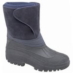 Stormwells Thermo Touch Fastening Mens Insulated Wellington Boots Navy