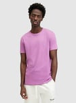 AllSaints Tonic Short Sleeve Crew Neck T-shirt - Purple, Purple, Size M, Men