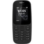 Téléphone mobile - NOKIA - 105 - Dual Sim - Noir - GSM - SMS - Batterie 800 - 1,4 pouces