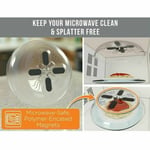 Microwave Plate Cover Hover Anti-Splash Cover, New Food Splatter Guard Cover