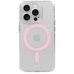 Holdit iPhone 15 Pro Max MagSafe Deksel - Transparent / Pink
