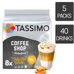 Tassimo Coffee pods Coffee Shop Toffee Nut Latte 5 packs (40 drinks)