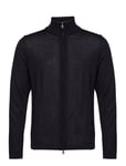 Ariel Full-Zip Designers Knitwear Full Zip Jumpers Navy Oscar Jacobson