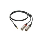Klotz MiniLINK Pro KY9-300 3m Y-kabel Minijack - 2 x XLR-M