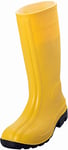 Uvex Nora rubber boots 94756 - Bottes de sécurité S5 SRC - Bottes de travail jaunes pour femmes et hommes - Chaussures de travail hautes et imperméables avec embout en acier - Jaune - Taille 37
