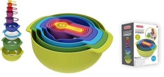 Cefa Toys - Set of 9 Stackable Measuring Bowls Joseph Joseph, 01158