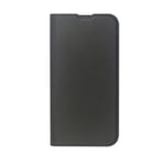 GreenMind iPhone 13 Mini Konstläder Flip Fodral m. Korthållare & Ställfunktion - Svart