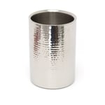 Stylish Hammered Silver Stainless Steel Wine Cooler Double Walled  Bottle Cooler