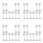 40Pcs Swirl Table Number Photo Holder Stands for Weddings Party Gatherings K7Z1