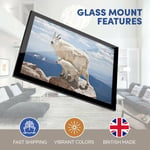 A3 Glass Frame - Baby Mountain Goat Art Gift #12621