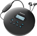 Oakcastle CD100 Rechargeable Bluetooth CD Player | 12hr Portable Playtime |... 