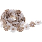 15 meter/påse tyllspetsband prästkrage blomma broderi spetsband