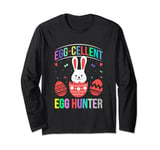 Eggcellent Egg Hunt Easter Bunny Toddler Boys Girls Funny Long Sleeve T-Shirt