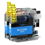 2 Cyan Ink Cartridges for use with Brother DCP-J752DW, MFC-J4710DW, MFC-J6920DW
