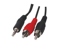 Connects2 Mini-jack til RCA adapter 3,5 mm stereo hann - 2 x