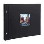 Goldbuch Album Photo Tendance, Bella Vista, 39 X 31 Cm, 40 Noires Pages avec Intercalaires En Verre, Extensibles, Noir 28977