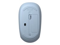 Microsoft Bluetooth Mouse - Souris - optique - 3 boutons - sans fil - Bluetooth 5.0 LE - bleu pastel