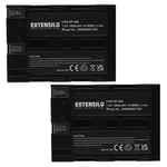 EXTENSILO 2x Batteries compatible avec Minolta Dimage A1, A2 appareil photo, reflex numérique (1900mAh, 7,4V, Li-ion)