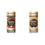 Nescafé Gold Intense Instant Coffee Jar, 200g & Gold Blend Smooth Instant Coffee Jar, 200g