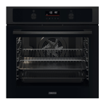 Zanussi ZOPNA7KN Multifunction oven with pyrolytic cleaning and AirFry function, 9 functions, White LEDs, Black