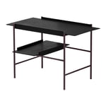 Please Wait To Be Seated - Kanso Tray Table Black Ash/ Fig Purple - Sidobord - Metall/Trä