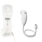 WII BUILT IN MOTION PLUS REMOTE CONTROLLER AND NUNCHUCK + SILICON + HAND STRIP