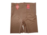 SPANX Stretch Thinstincts 2.0 High Rise Shape Shorts Ladies Brown 2XL RRP50 NEW