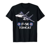 Vintage F-14 Tomcat Fighter Jet Military Aviation gift T-Shirt