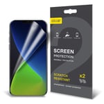 Olixar for iPhone 12 Pro Max Screen Protector Film - Anti-Scratch, Bubble Free, HD Clear Clarity TPU Flexible Film Full Coverage Case Friendly - Easy Application - Clear