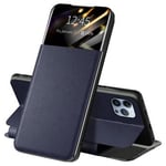 MTP Products iPhone 13 Pro Max Front Smart View Flip-deksel - Blå
