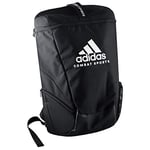 adidas Unisex - Adult Combat Sports Backpack - Black/White, M