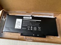 NY! Batteri för Dell Latitude 7280 7290 7380 7390 7480 7490 Series F3YGT 62Wh 8200mAh