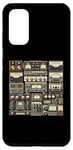 Coque pour Galaxy S20 Configuration Vintage Audio HiFi Sound System Mixed Media Collage