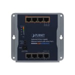 PLANET Technology Corp.po WGS-814HP Switch indust. mural 8 Giga dont 4 PoE+ avec alim.