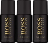 3 X Hugo Boss The Scent Deodorant Spray 150ml (PACK OF 3)