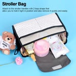 Baby Trolley Storage Bag Stroller Carriage Organizer Hanging Bag(Black) UK