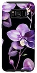 Coque pour Galaxy S8 Orchidée moderne - Motif lavande